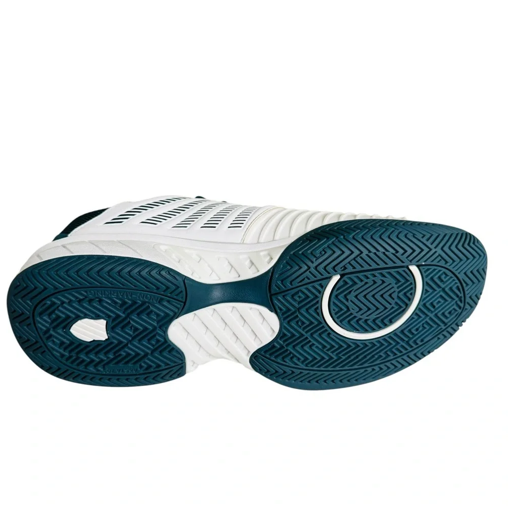 K-Swiss Men’s Tennis Court Shoes White Blue Size 10 US EU 43